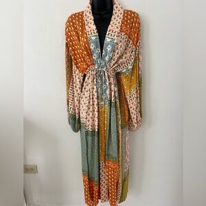 Jen's Pirate Booty Multicolor Long Sleeve Dress